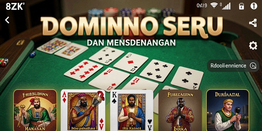 Tampilan gameplay seru di <strong>8ZK</strong> saat bermain Domino.