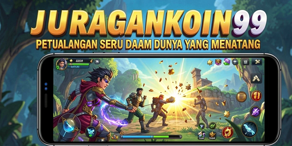Screenshot gameplay JURAGANKOIN99 menampilkan aksi seru dan pemandangan menakjubkan.
