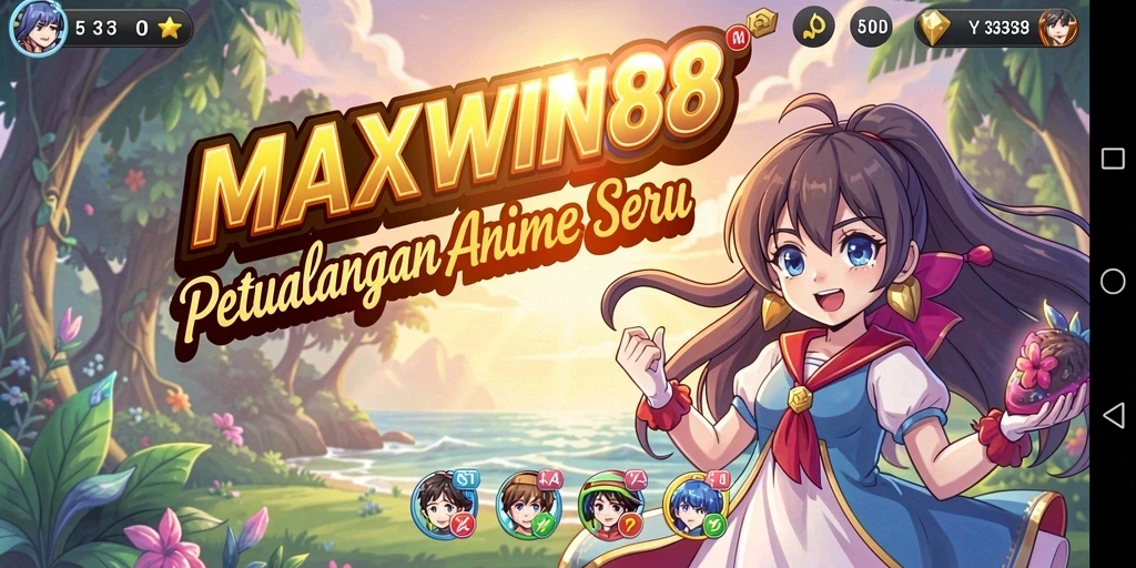 Tampilan gameplay MAXWIN88 yang menakjubkan dalam dunia anime.