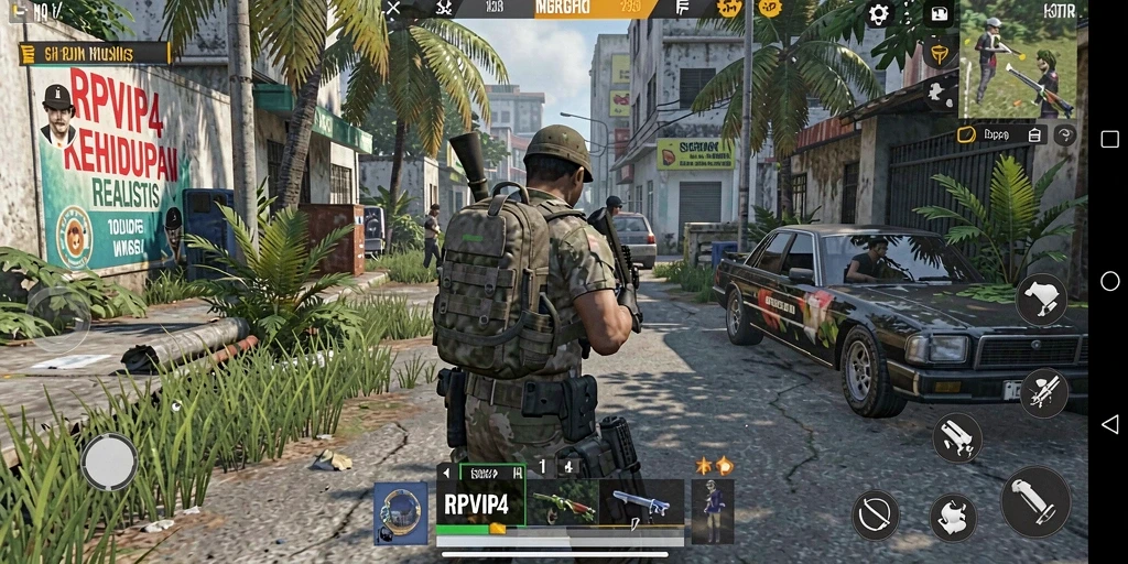 Tampilan gameplay RPVIP4 yang menonjolkan interaksi karakter.