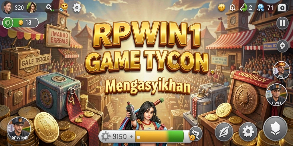 Tampilan gameplay RPWIN1 yang menampilkan strategi Tycoon dengan penuh aksi.